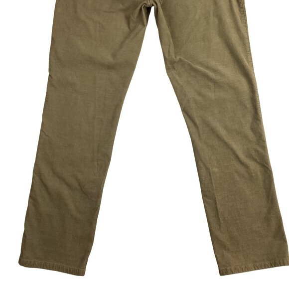 Peter Millar Straight-Leg Khaki Corduroy Mens 34 Pants Long Cotton Blend - Picture 7 of 10